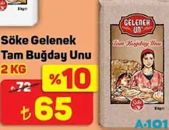 SÖKE GELENEK TAM BUĞDAY UNU 2 KG SÖKE GELENEK TAM BUĞDAY UNU 2 KG